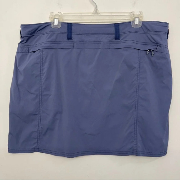 World Wide Sportsman Women's Skort Fishing Skirt Shorts Blue 18 Nylon Stretch - Picture 2 of 8